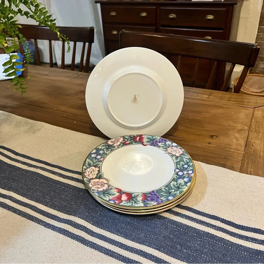 4 Vintage Royal Doulton Orchard Hill Salad Side Plates 8” EUC